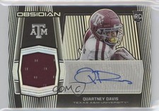 2020 Panini Obsidian Draft Picks Jersey Auto 52/99 Quartney Davis #36 Auto 4z8
