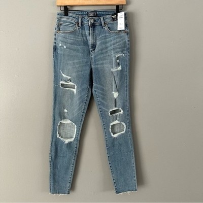 Abercrombie & Fitch High Rise Super Skinny Simone | Medium Wash 10/30 R