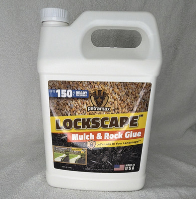 PetraMax Lockscape Mulch & Rock Glue Ready to Spray 1 Gal, Up to 150 sq ft