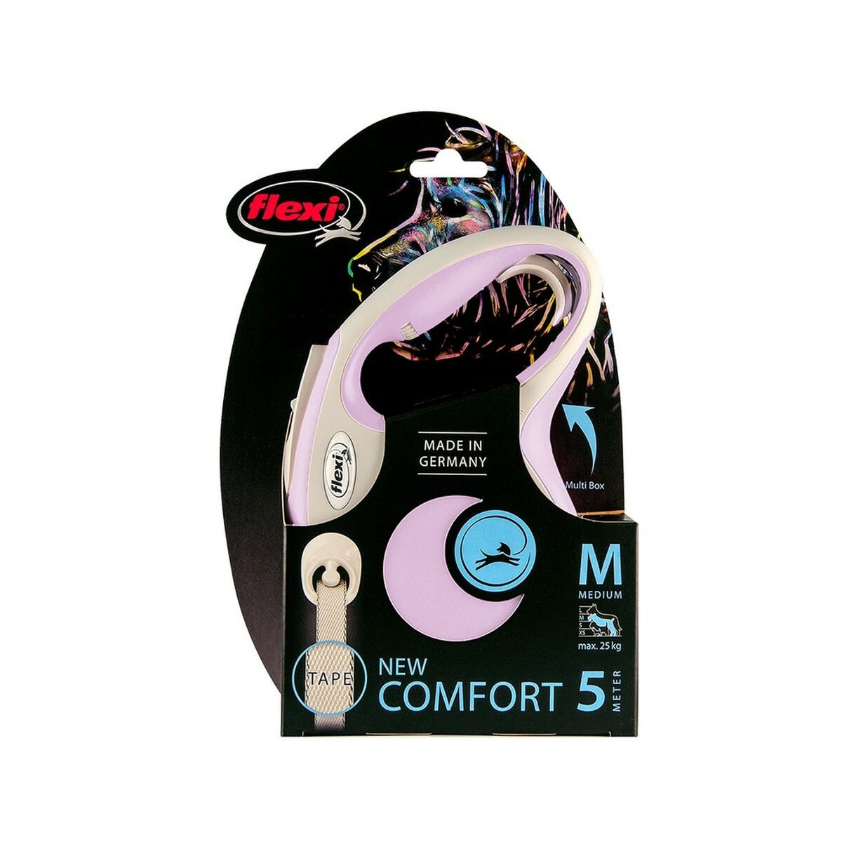 Guinzaglio per Cani Flexi New Comfort Rosa XS