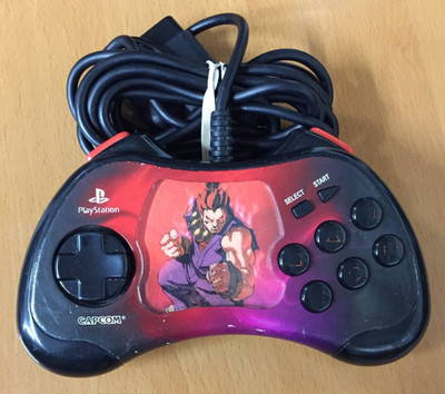 STREET FIGHTER 15th Anniversary WIRED CONTROLLER Playstaiton 2 PS2 Akuma TESTED