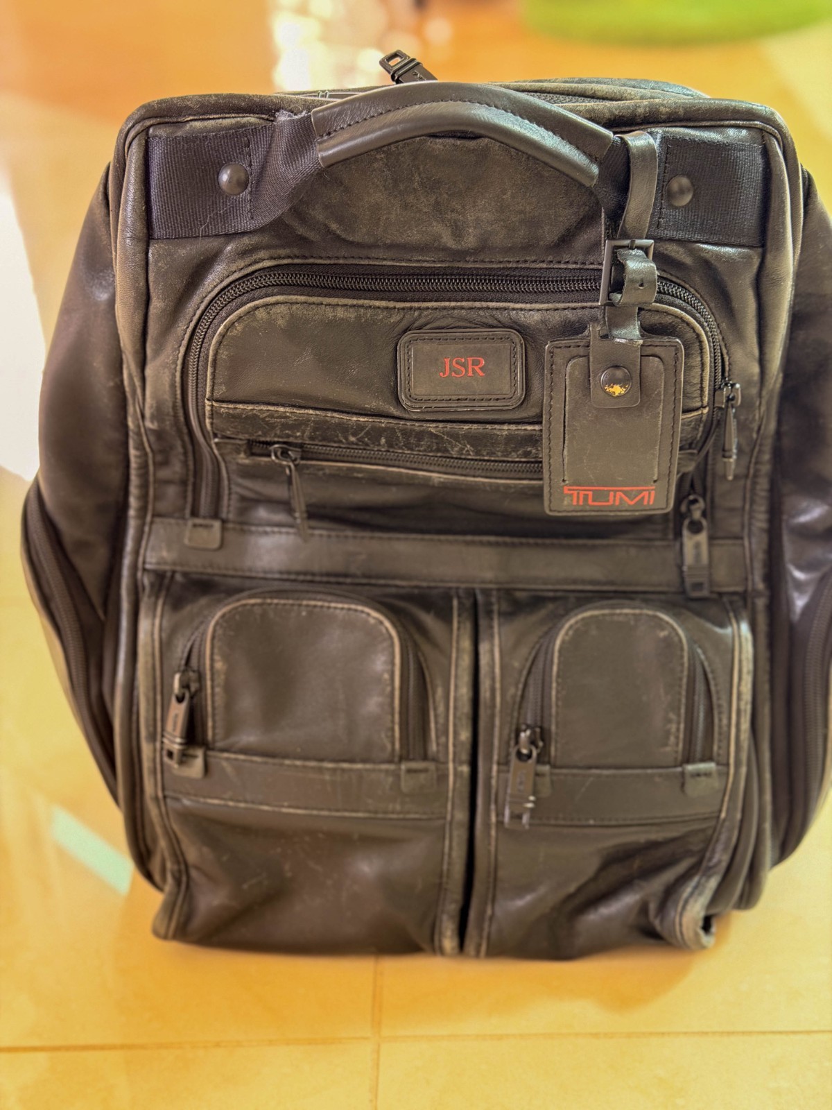 TUMI Alpha Backpack 100% Leather Model 96173dh - image 1