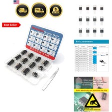 12 Values 54 Pcs Darlington Transistors Bipolar Power Transistor TIP Transist...