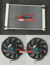 For Nissan 370Z Infiniti G25 G35 G37 Q40 Q60 2.5/3.5/3.7L V6 07-17 Radiator+Fans