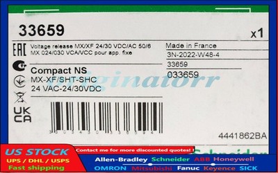 SCHNEIDER ELECTRIC 33659 Compact NS 24 VAC 24-30 VDC Undervoltage Release MX-XF
