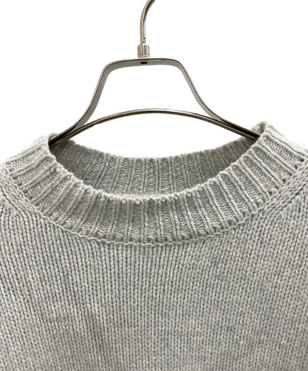 STEVEN ALAN Hamilton Lambswool Mock Neck Knit Size: L Gray Men 