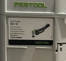 Festool Vecturo OSC 18 E Basic Set with Accessories In Case (No Battery)