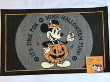 Disney Mickey Mouse Accent Rug Mat 20in X 32in It  s Time For Some Halloween Fun
