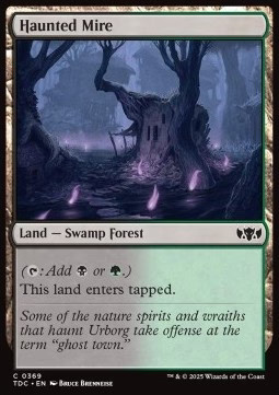 Magic/MTG Haunted Mire TDC-369 Common Englisch Neu