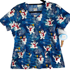 Frosty the Snowman Scrubs by Cherokee M FACTORY SEALED