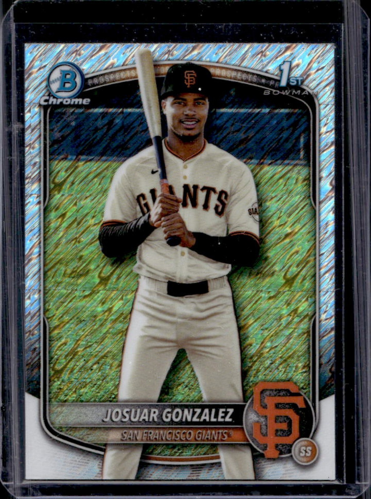 2025 Bowman Chrome Josuar Gonzalez Shimmer Refractor 1st #BCP-153 Giants