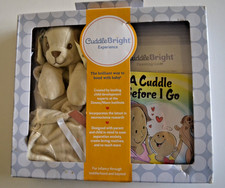 CuddleBright Lovie Security Blanket Set for Baby Beige Dog