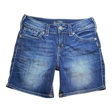Silver Jeans Suki Mid-Rise Shorts Size 28