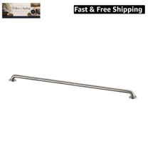 54-Inch ADA Compliant Grab Bar, 1.5" Diameter, Concealed Mounting Flanges, Ha...