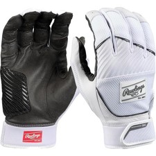 Workhorse OKC Fastpitch Softball Batting Gloves  White  Adult Large