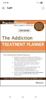 Wiley The Addiction Treatment Planner Sixth Edition, PracticePlanners, Evidence 