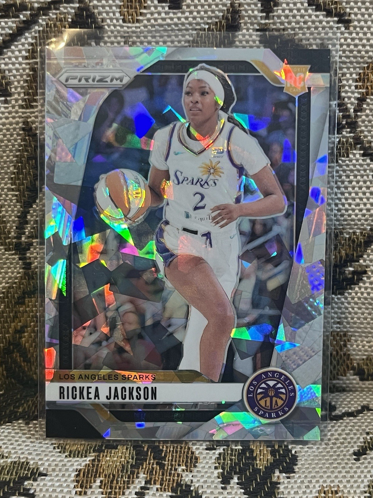 2024-25 Prizm Wnba Rickea Jackson #60 Rookie CRACKED ICE Prizm