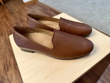 Vionic Willa II Women's Slip-On Loafers, Size 5, Brown Leather, NEW