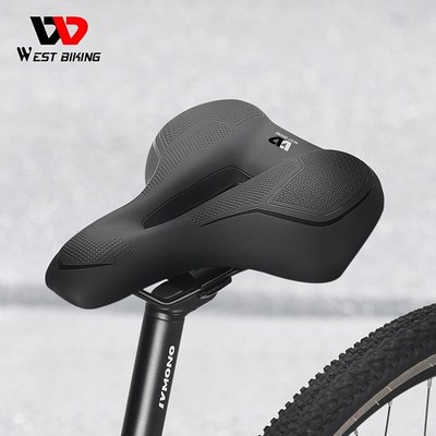 WEST BIKING Fahrrad Sattel Komfort Leder Schaum MTB Radsport Sattel Sitzkissen