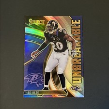 2020 Panini Select Football Unbreakable Ed Reed #U15 Baltimore Ravens