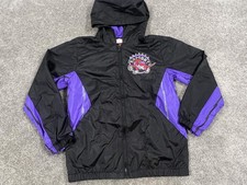Toronto Raptors Jacket Boys Medium Black Purp...
