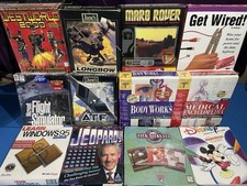 NEW Big Box PC Games  CD-ROM Software Lot Factory SEALED New Old Stock 1990s