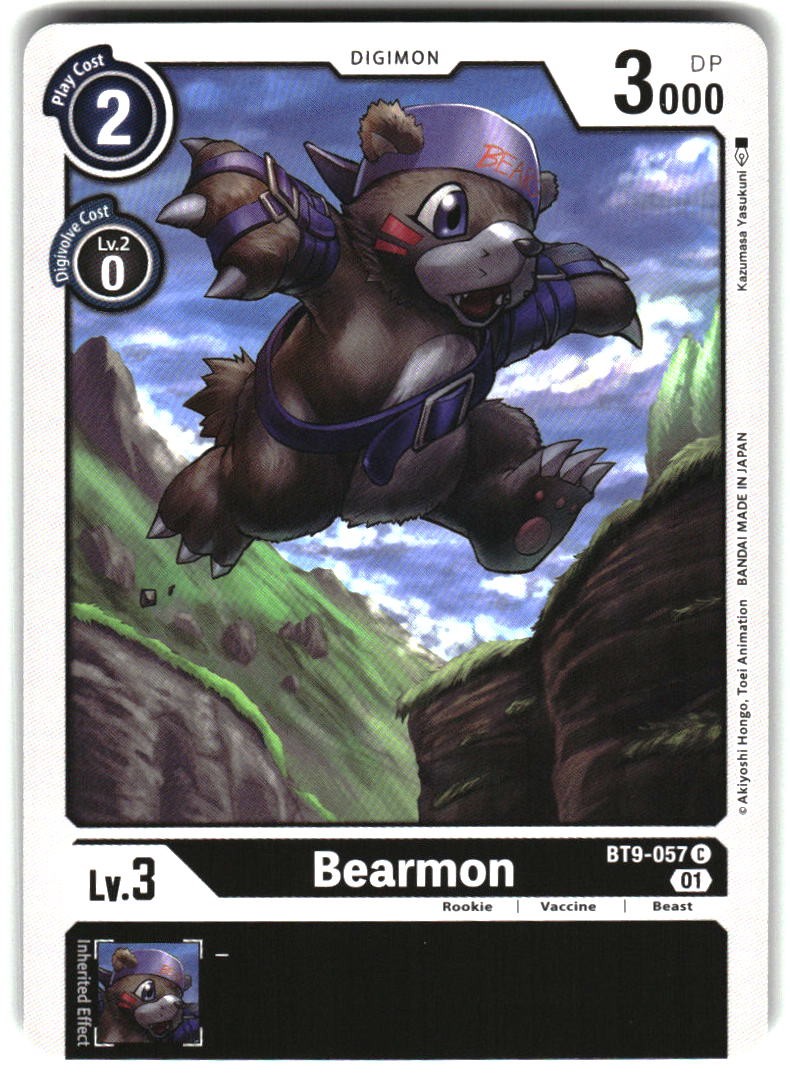 Bearmon BT9-057 C Common X Record Digimon Near Mint