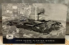 Aerial View John Deere Planter Works Moline IL Illinois RPPC Vintage Postcard