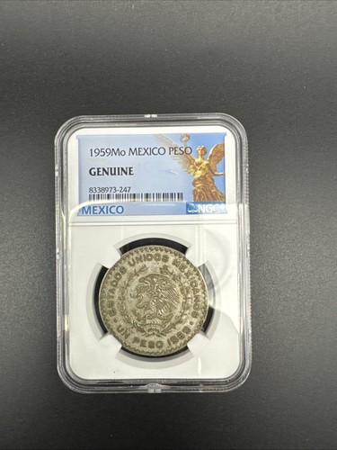 Quantity 7 Mexico Pesos Dated 1959, 1960, and 1967 - Picture 3 of 16