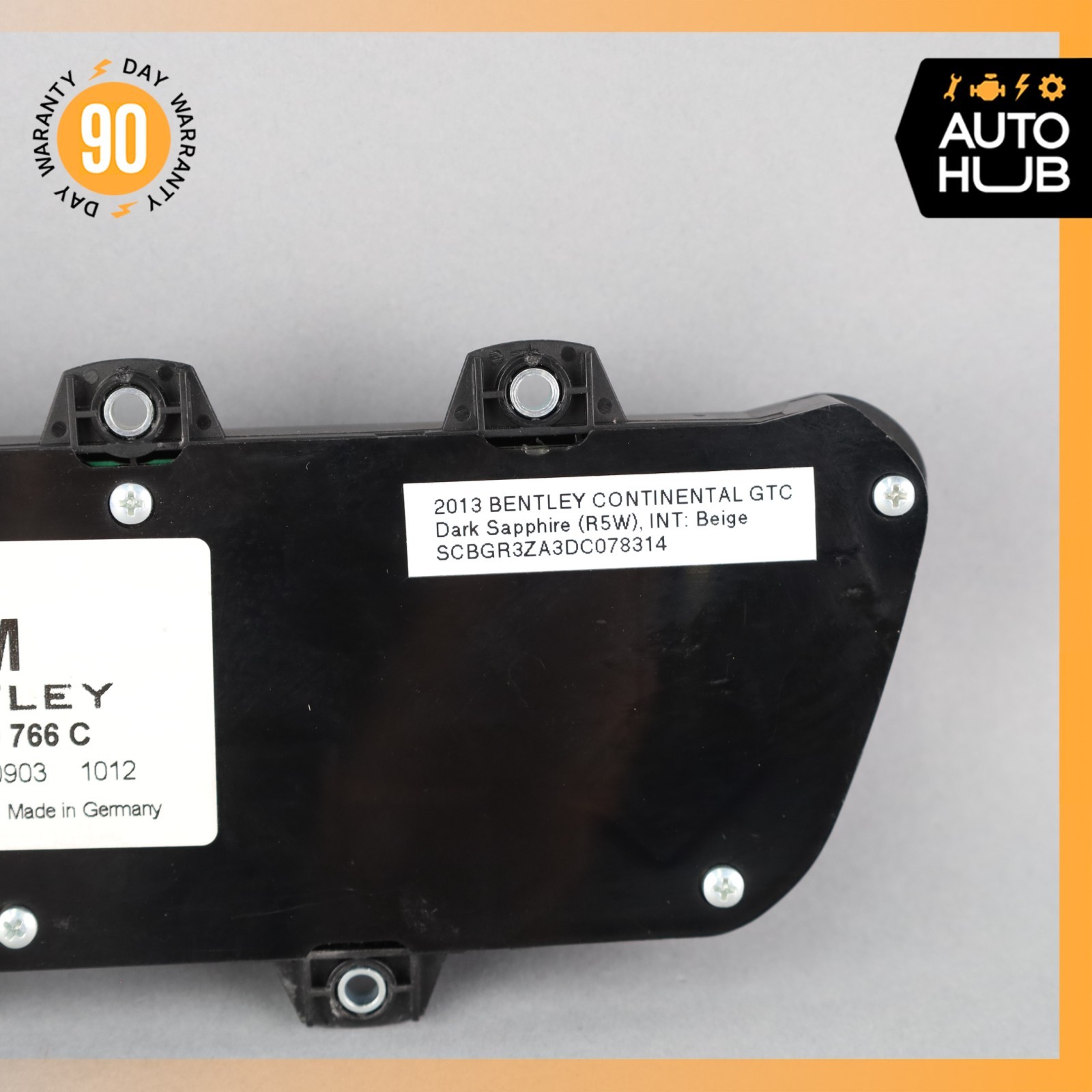 12-18 Bentley Continental GTC Front Right Seat Control Memory Switch OEM 71k