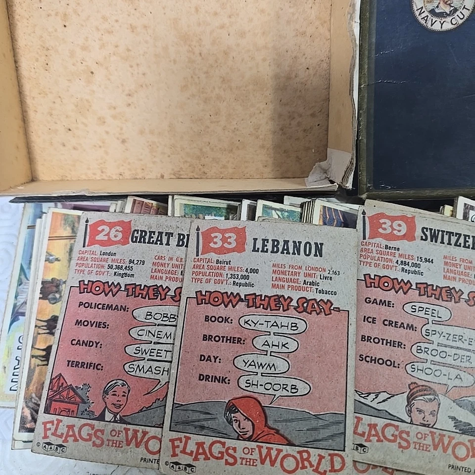 Vintage 1930s John Players Flags of The World Cards In Original Box Set of  80 - Image 3 of 4