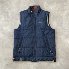 Adidas Puffer Gilet Men's Small Vintage Reversible Full Zip Sports Jacket, Navy