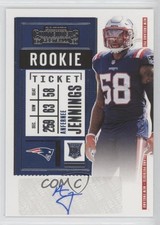 2020 Panini Contenders Rookie Ticket Anfernee Jennings #189 Auto 12ny
