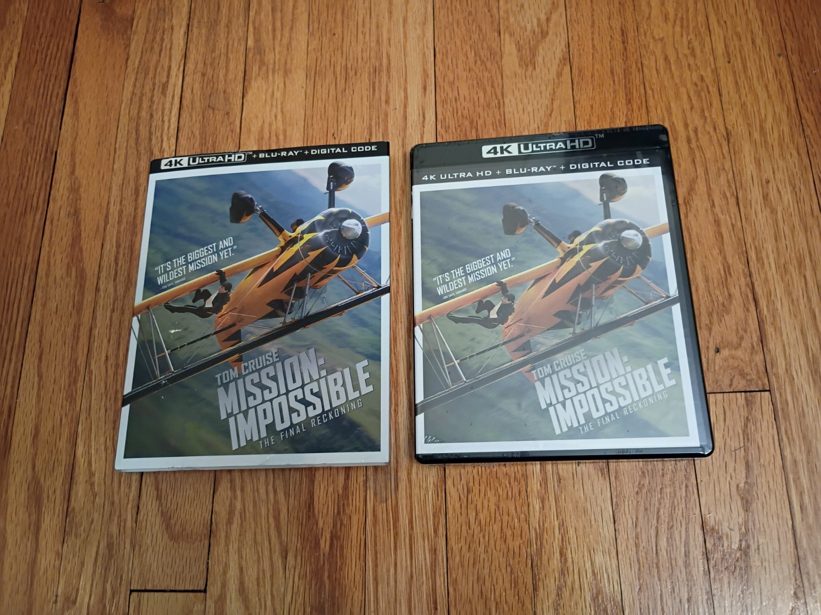 Mission Impossible Final Reckoning 4k + Blu Ray + digital code with slipcover