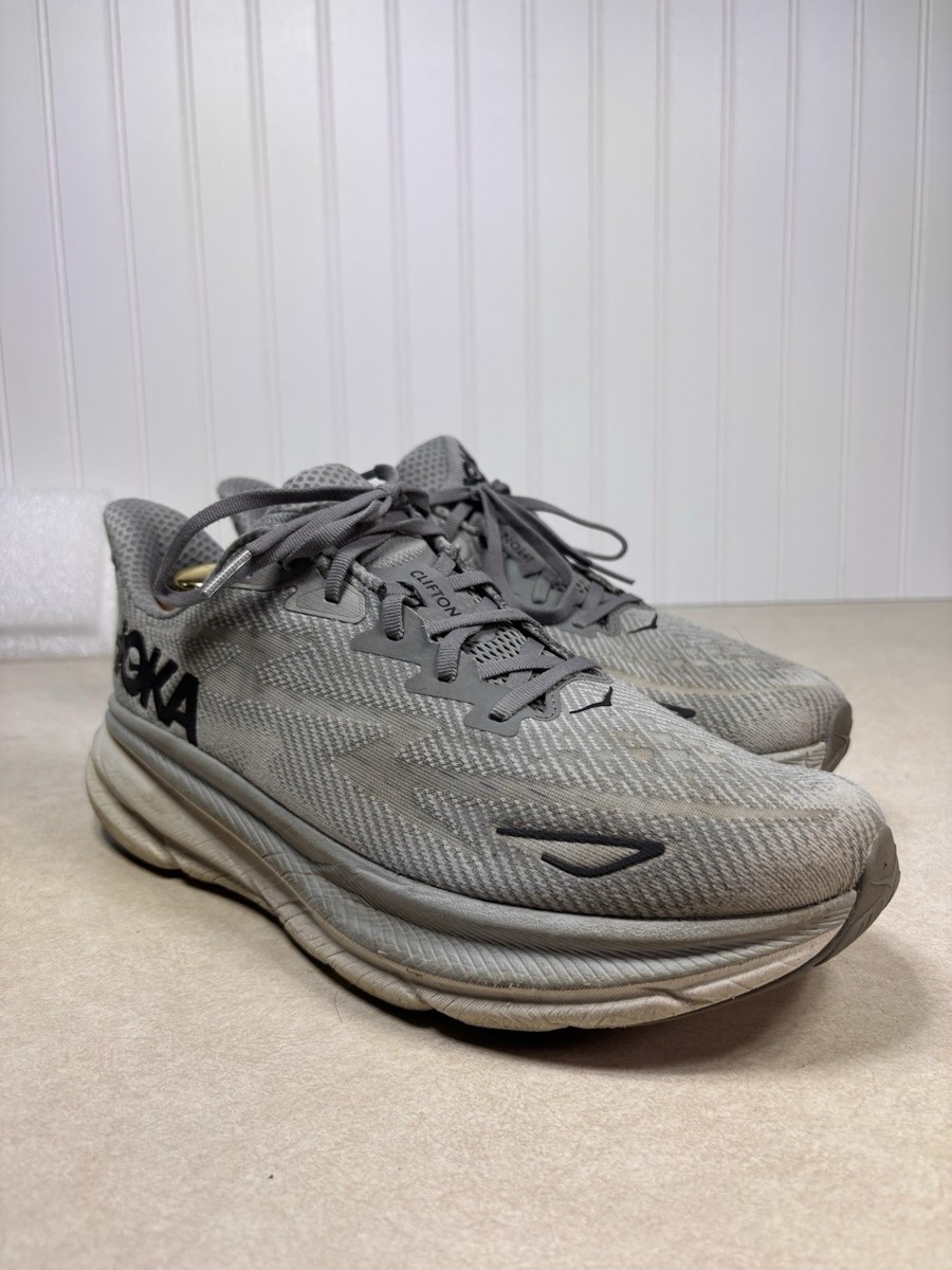 HOKA One One Clifton 9 Men’s Running Shoes in Light Gray Men main image 4