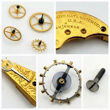 SB1-S: Elgin 16s 7 No. 293 Parts - 1917 Pocket Watch Movement Repair - U Choose