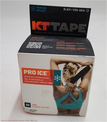 KT Tape Pro Ice Strips - 20ct EXP :11/2027