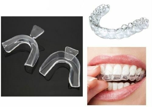 2 pares de protector bucal para dormir, empastar los dientes, moler los ronquido