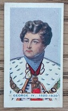 1940 Hoadleys Australia Trade Card - Kings & Queens - #36 George IV