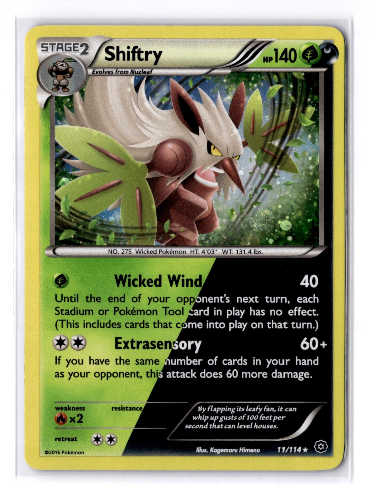 Shiftry - (Cosmos Holo) 011/114 Misc. Cards & Products Holo - NM - POKEMON TCG