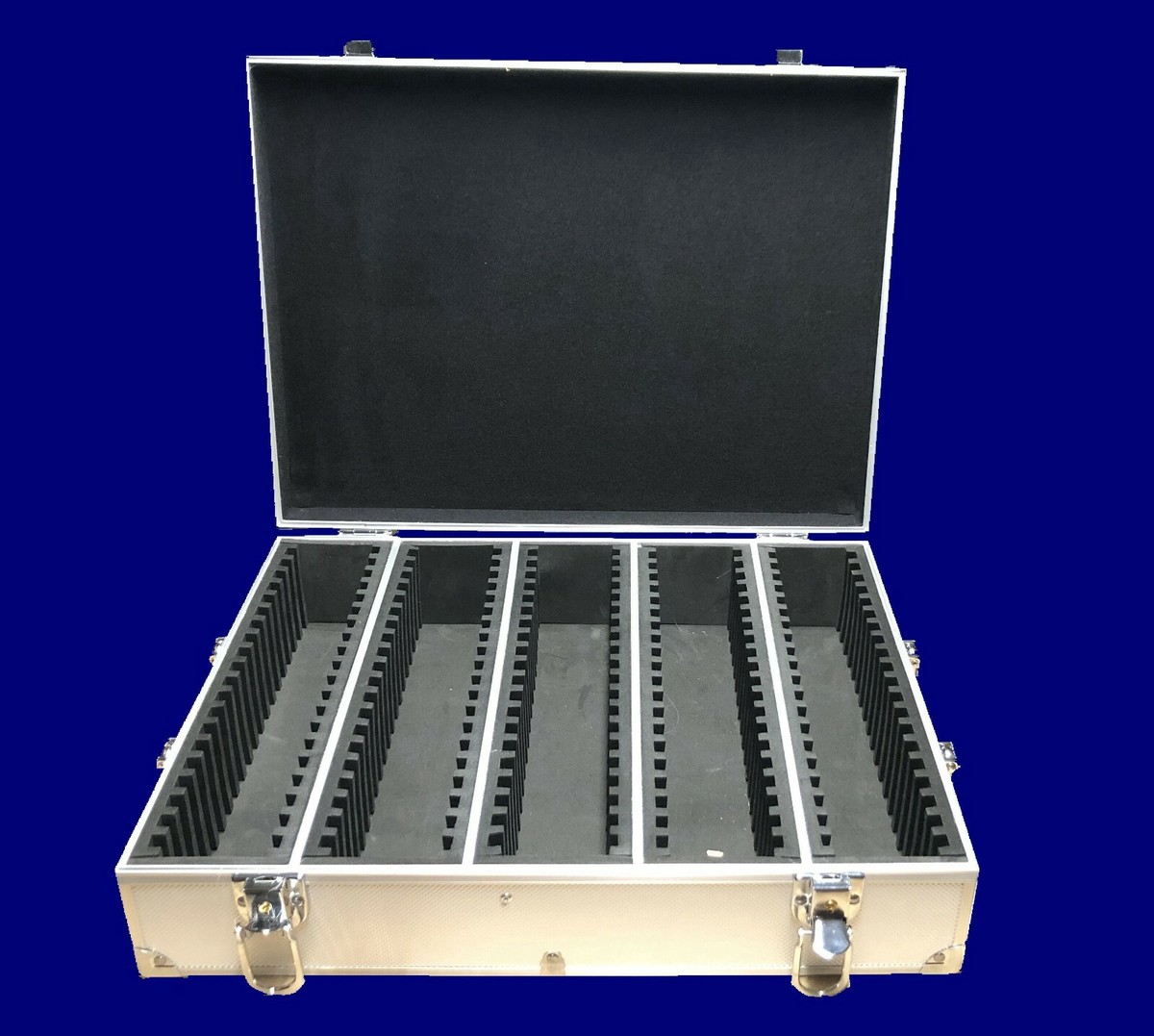 Storage &amp; Display Aluminum Frame Box Case Holds 100 PCGS NGC Coin 