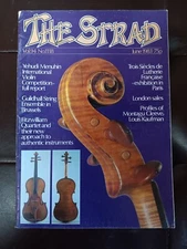 The Strad Magazine - June 1983 - Montagu Cleeve, Louis Kaufman, Yehudi Menuhin