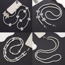 120CM Bag Crossbody Chain Pearl Phone Lanyard Outdoor Carrying Lanyard Univers -