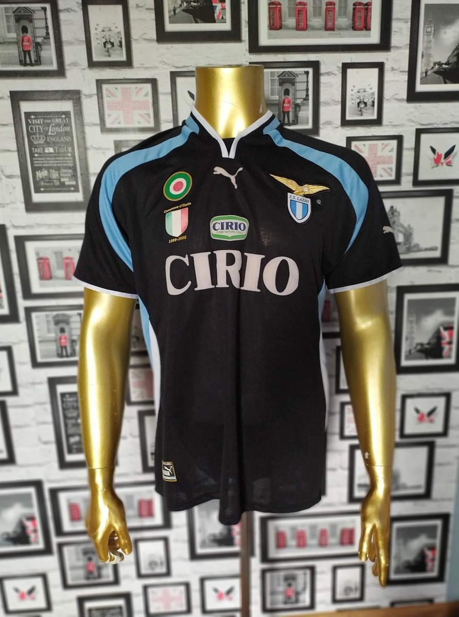 SS LAZIO ITALY 1999/2000 AWAY CIRIO FOOTBALL SHIRT JERSEY PUMA