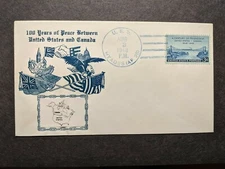 USS HYADES AF-28 Naval Cover 1948 USA CANADA PEACE BRIDGE PHOTO Cachet 