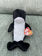 Ty Beanie Baby ‘Waves the Orca’ (08/12/1996) Retired with Tags