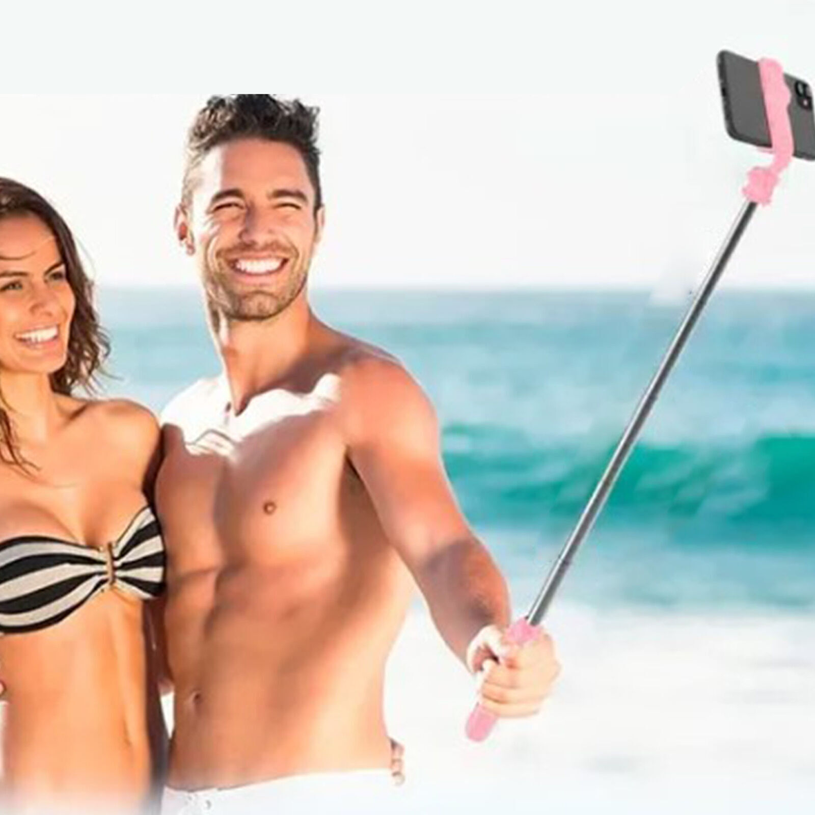 Live Video Tripod Selfie Stick Stainless Steel Telescopic Folding Portable Selfi