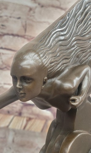 Bronze Sculpture After Maurice Guiraud-Riviere Swimmer Modeled As Art Gift - Picture 7 of 10