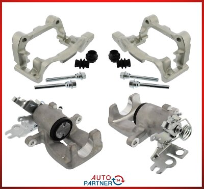 Bremssattel Satz + Sattelhalter hinten für VW Caddy III auch 4-Motion