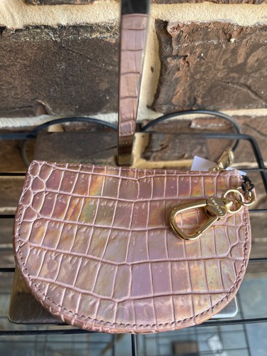 Portafoglio nuovo con etichette Brahmin Britt portamonete porta carte di credito oro rosa Melbourne rosa - Foto 2 di 5
